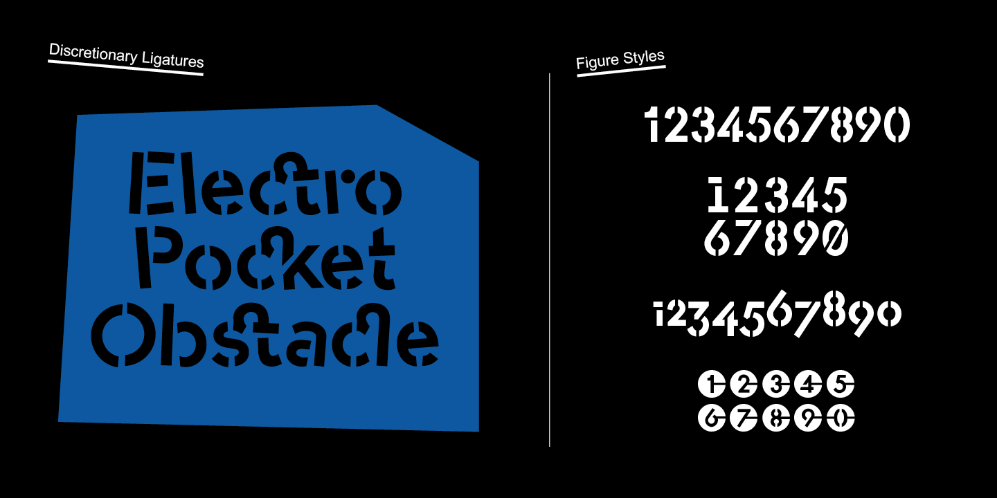 -OC Format Stencil Variable Font preview